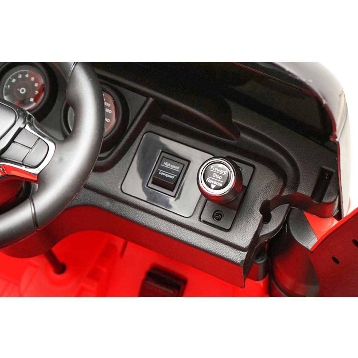 Camion electric rosu cu remorca, acumulator 12V/7Ah si telecomanda JJ2011 pentru copii 3 ani - imagine 8