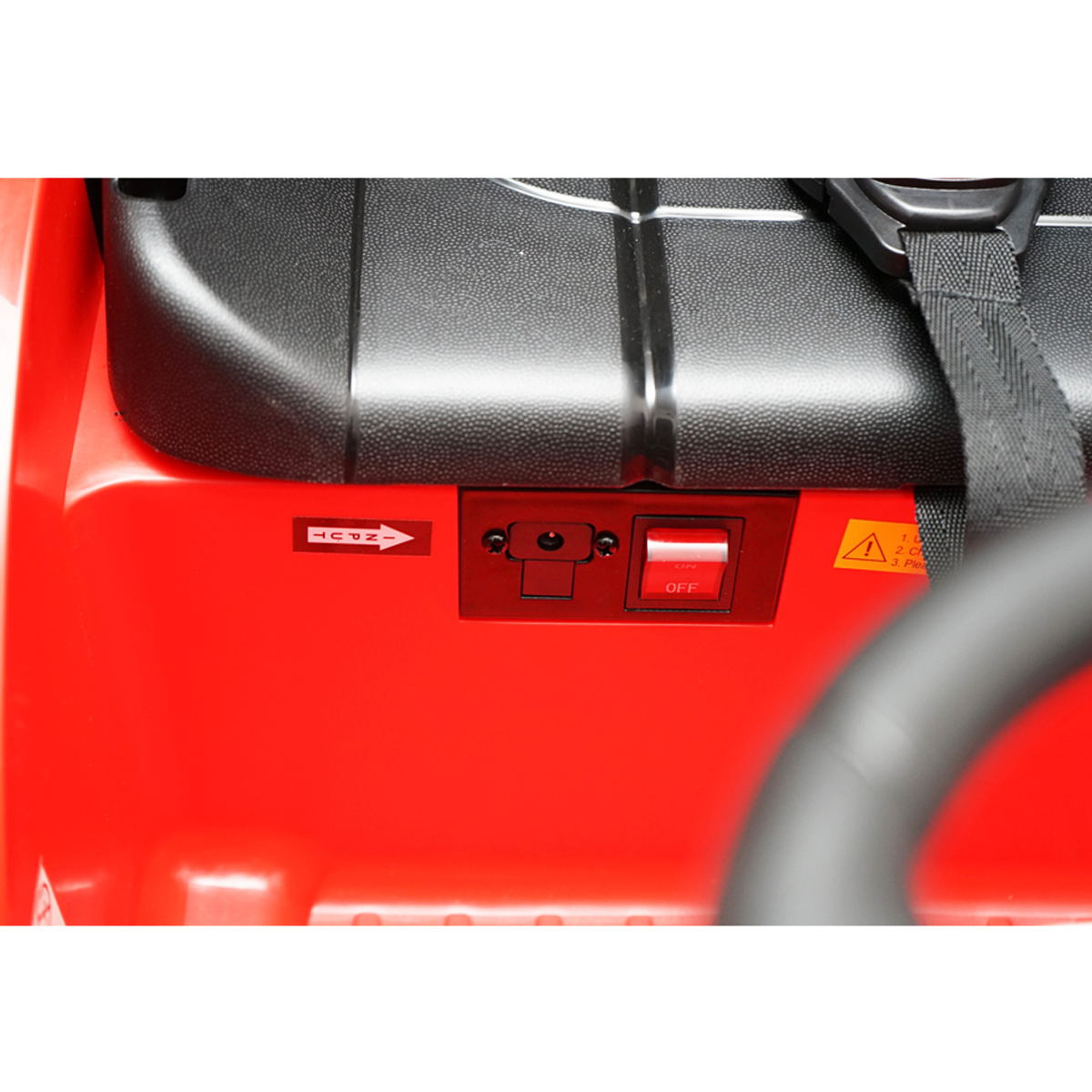 Camion electric rosu cu remorca, acumulator 12V/7Ah si telecomanda JJ2011 pentru copii 3 ani - imagine 11