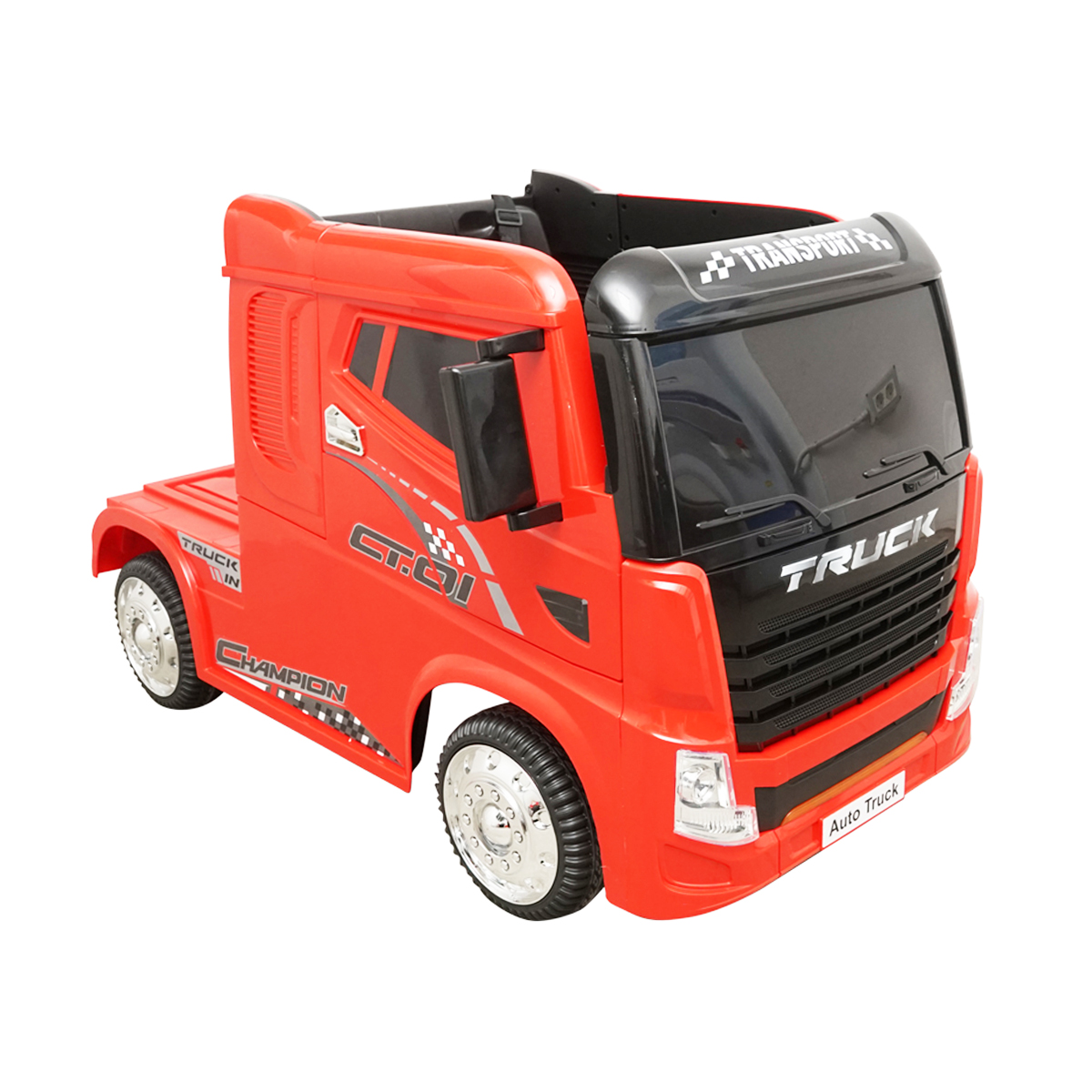 Camion electric rosu cu acumulator  12V/7Ah si telecomanda JJ2011  pentru copii 3 ani - imagine 10