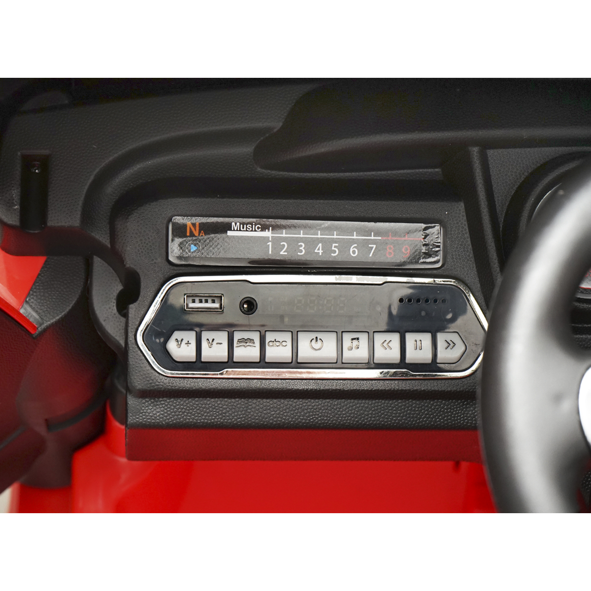 Camion electric rosu cu acumulator  12V/7Ah si telecomanda JJ2011  pentru copii 3 ani - imagine 8