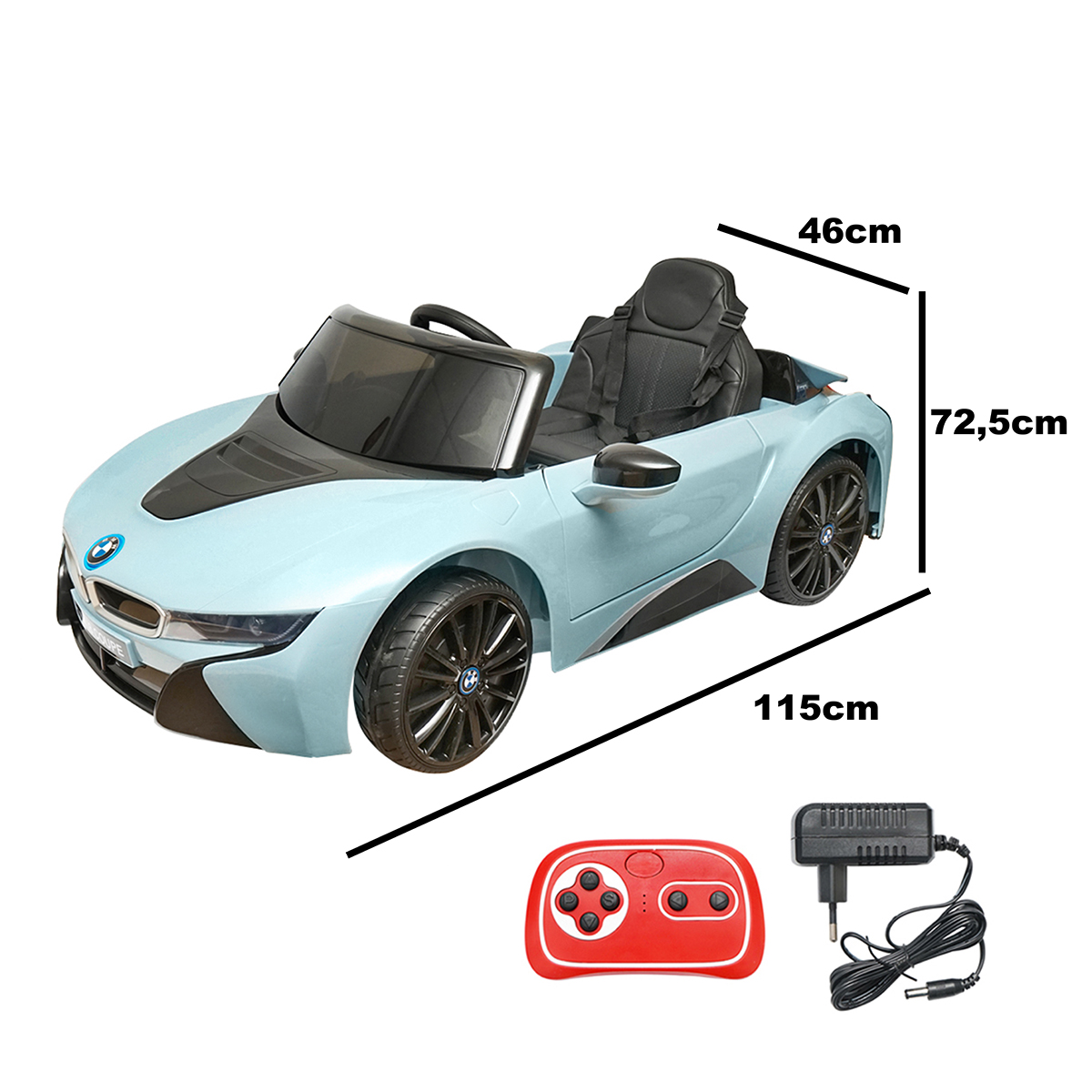 Masinuta electrica cu telecomanda BMW i8 coupe 6V/7Ah JE1001