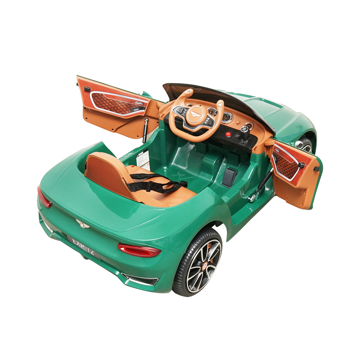 Masinuta electrica cu acumulator si telecomanda Bentley verde 6V/7Ah JE1166 - imagine 7