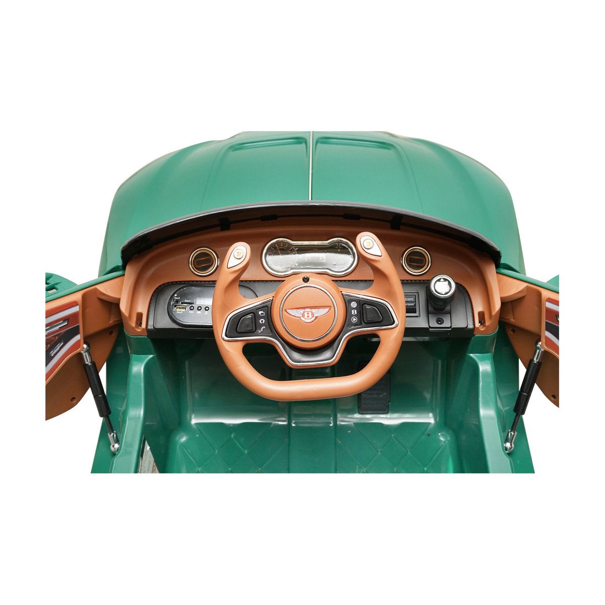 Masinuta electrica cu acumulator si telecomanda Bentley verde 6V/7Ah JE1166 - imagine 8