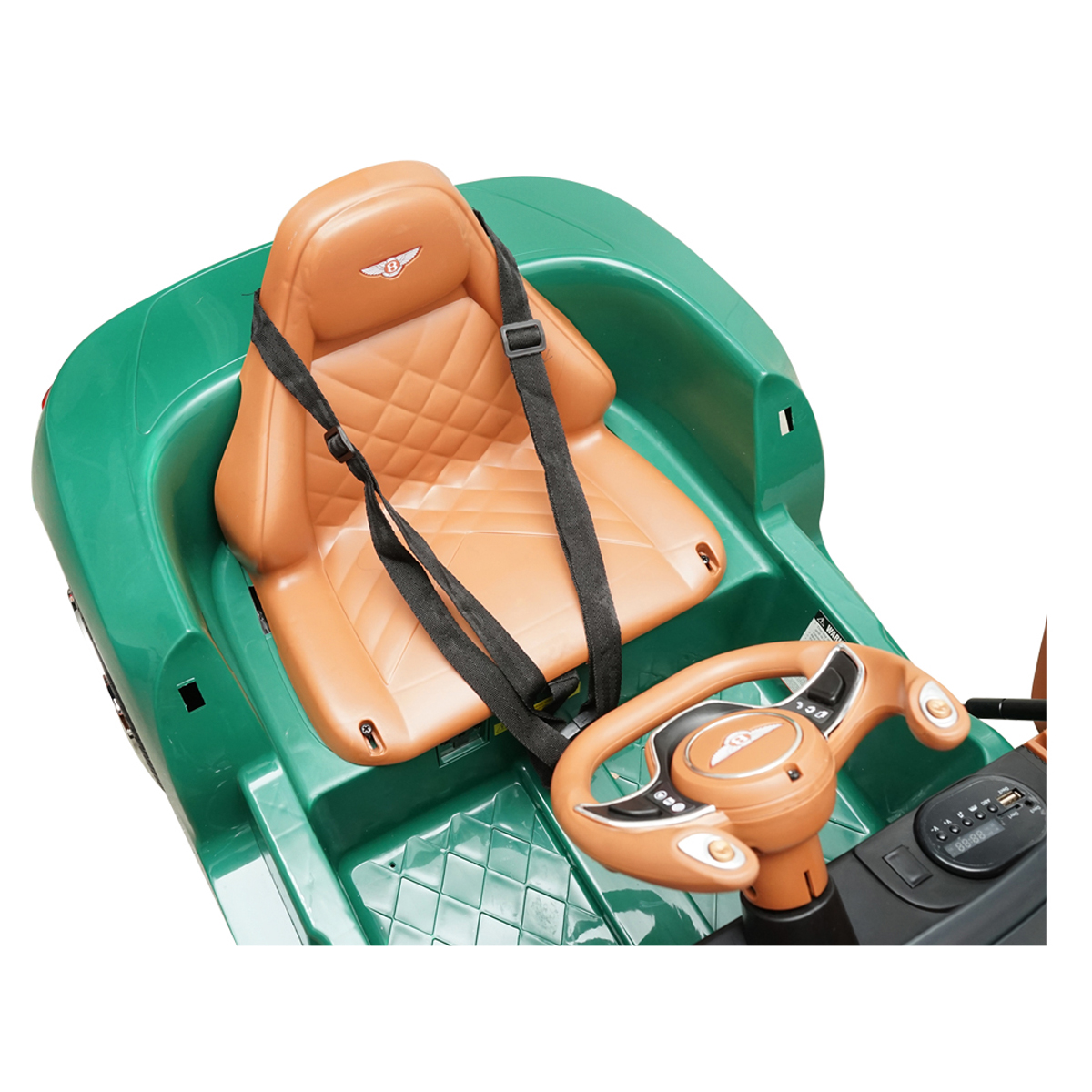 Masinuta electrica cu acumulator si telecomanda Bentley verde 6V/7Ah JE1166 - imagine 10