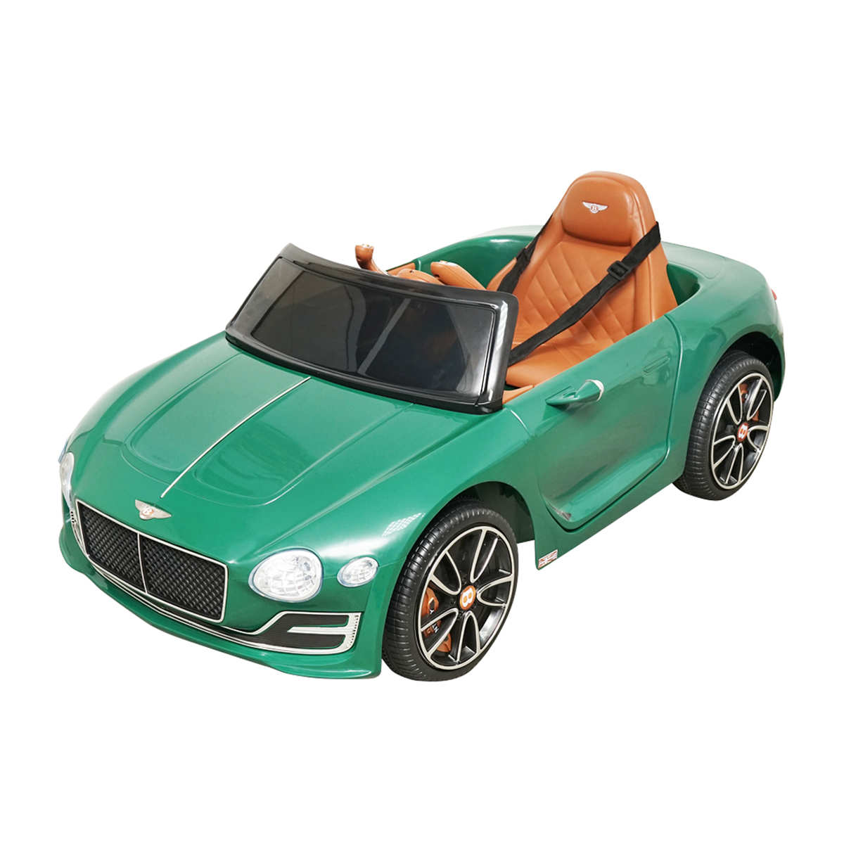 Masinuta electrica cu acumulator si telecomanda Bentley verde 6V/7Ah JE1166 - imagine 3