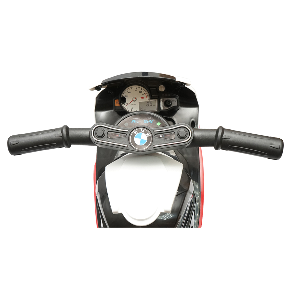 Motocicleta electrica pentru copii rosie JT5188 cu baterie 6V/4Ah, BMW S1000R - imagine 9