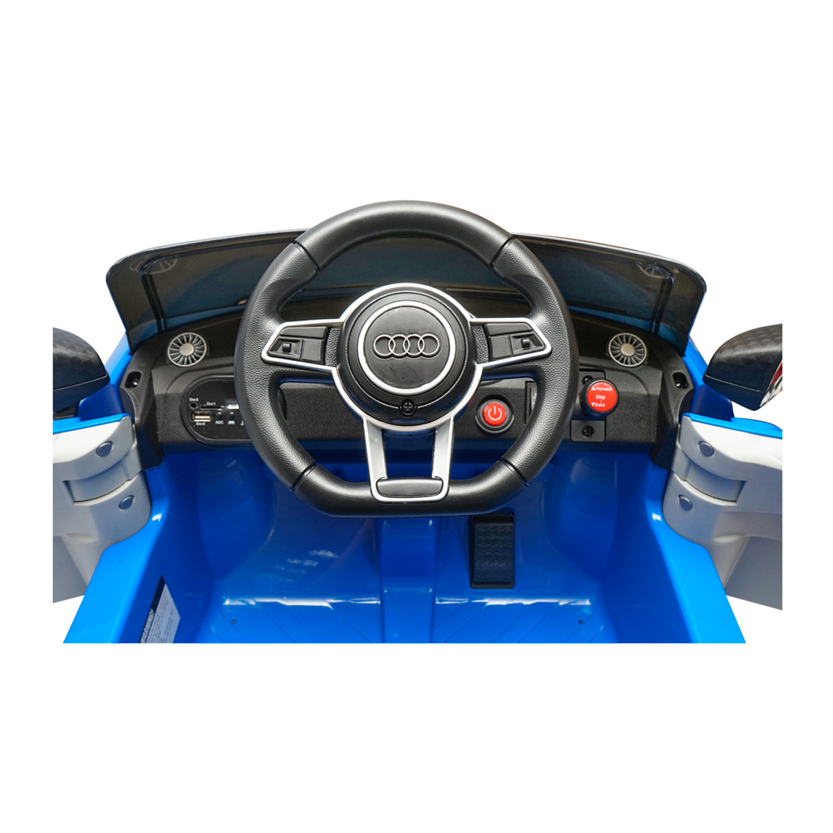 Masinuta electrica cu baterie 6V/4Ah si telecomanda pentru copii Audi TT JE1198 albastra - imagine 7