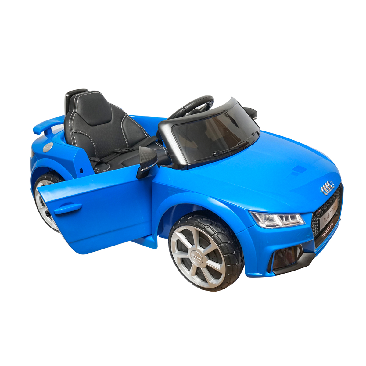 Masinuta electrica cu baterie 6V/4Ah si telecomanda pentru copii Audi TT JE1198 albastra - imagine 5