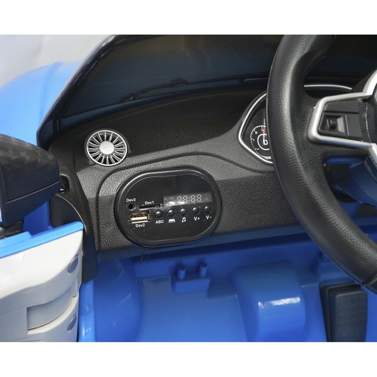 Masinuta electrica cu baterie 6V/4Ah si telecomanda pentru copii Audi TT JE1198 albastra - imagine 10