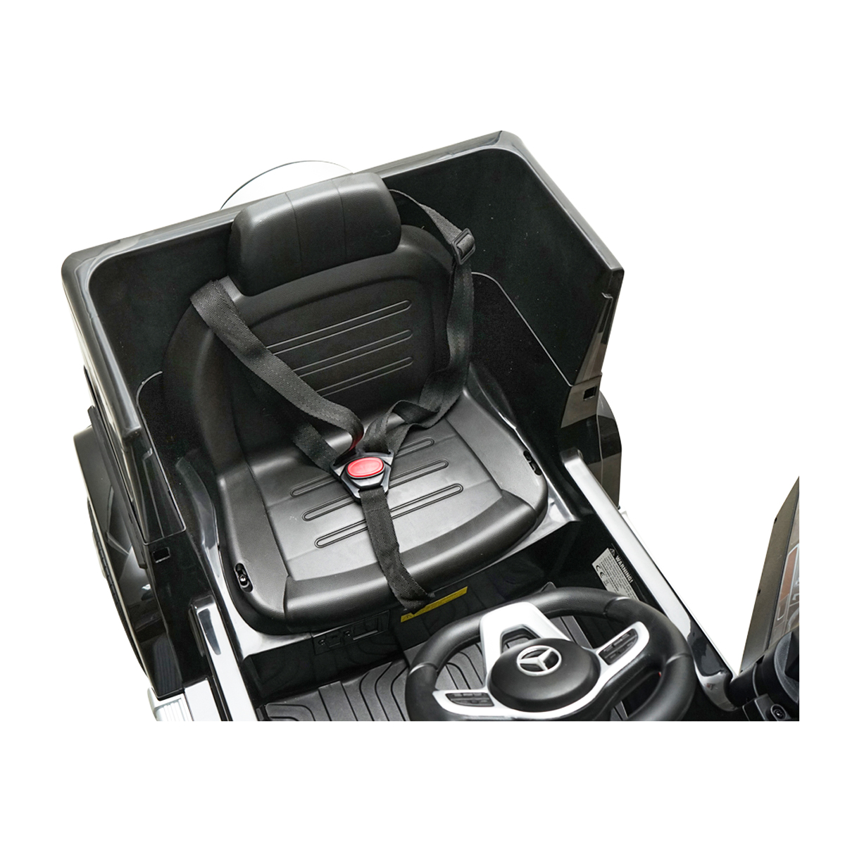 Masinuta electrica cu baterie 6V/7Ah si telecomanda pentru copii Mercedes G500 JJ2077 negru - imagine 8