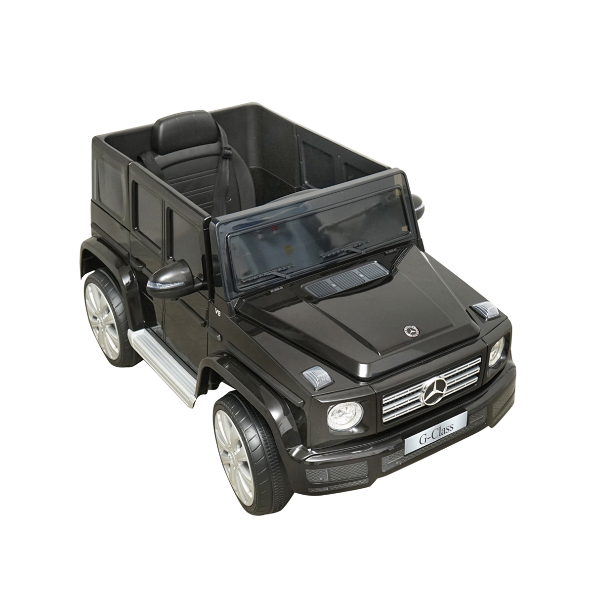 Masinuta electrica cu baterie 6V/7Ah si telecomanda pentru copii Mercedes G500 JJ2077 negru - imagine 4