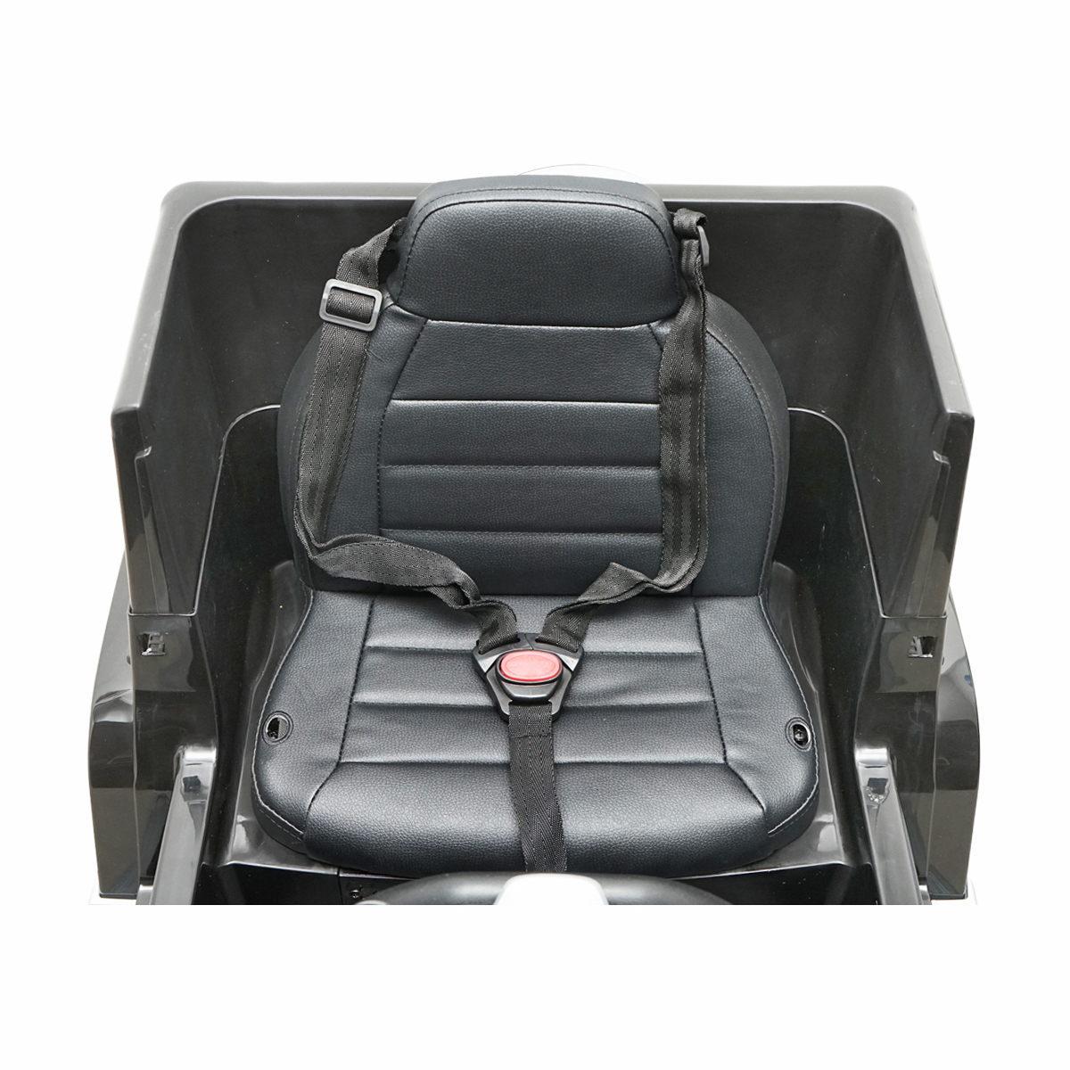 Masinuta electrica cu baterie 6V/7Ah si telecomanda pentru copii Mercedes G500 JJ2077 negru cu scaun piele - imagine 7