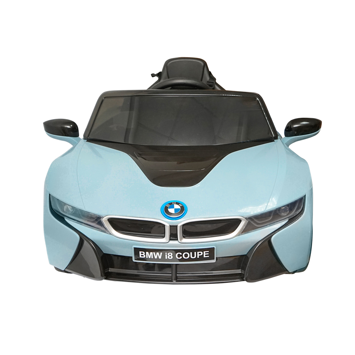 Masinuta electrica cu telecomanda pentru copii BMW i8 coupe 6V/7Ah JE1001 cu scaun piele - imagine 6