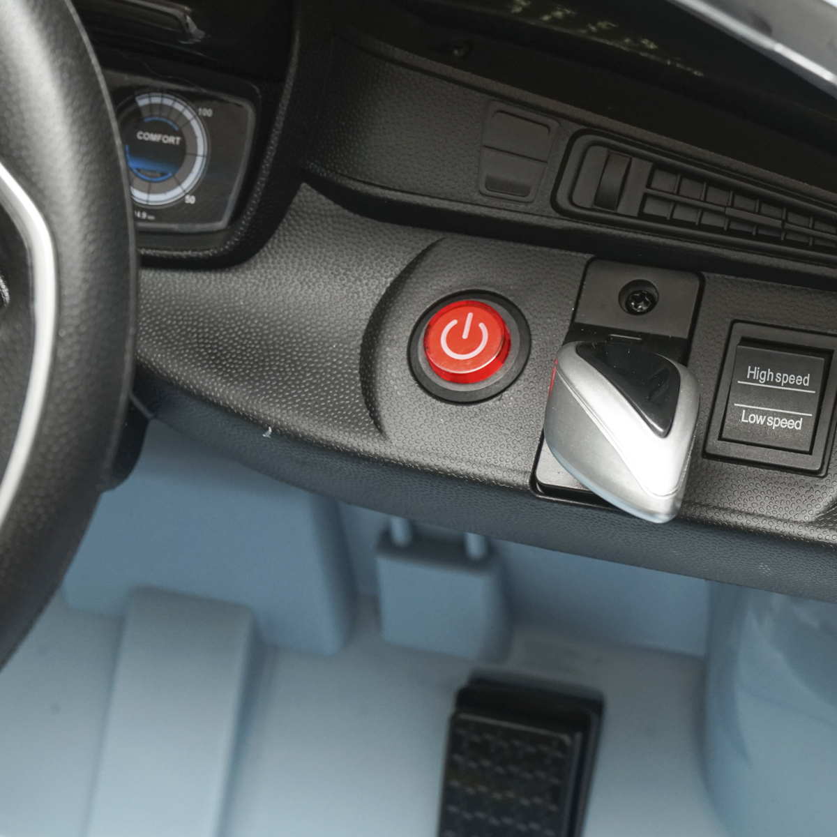 Masinuta electrica cu telecomanda pentru copii BMW i8 coupe 6V/7Ah JE1001 cu scaun piele - imagine 13