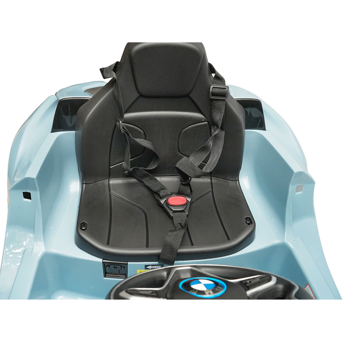 Masinuta electrica cu telecomanda pentru copii BMW i8 coupe 6V/7Ah JE1001 cu scaun piele - imagine 14