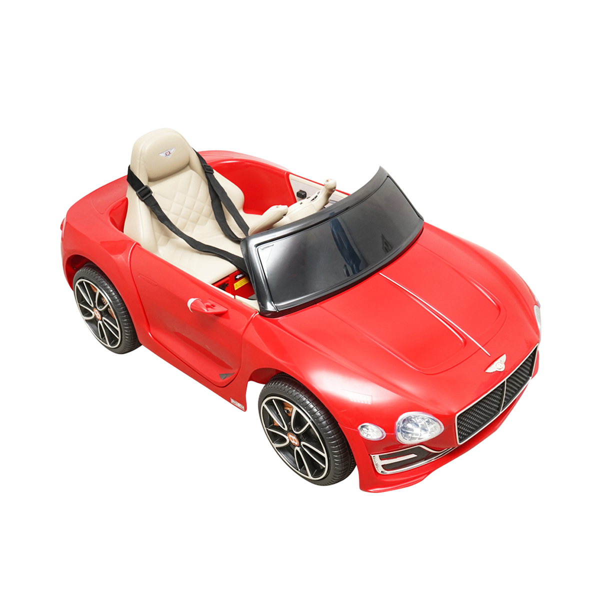 Masinuta electrica cu acumulator si telecomanda pentru copii Bentley rosie 6V/7Ah JE1166 - imagine 4