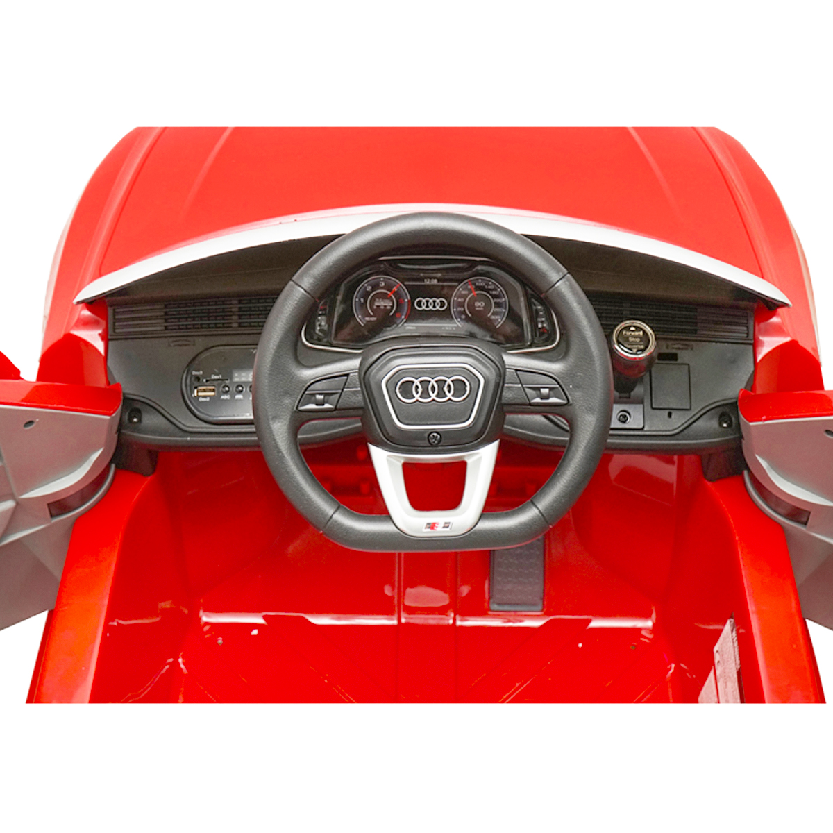 Masinuta electrica cu baterie 6V/7Ah si telecomanda pentru copii JJ2066 Audi Q8 rosu - imagine 7