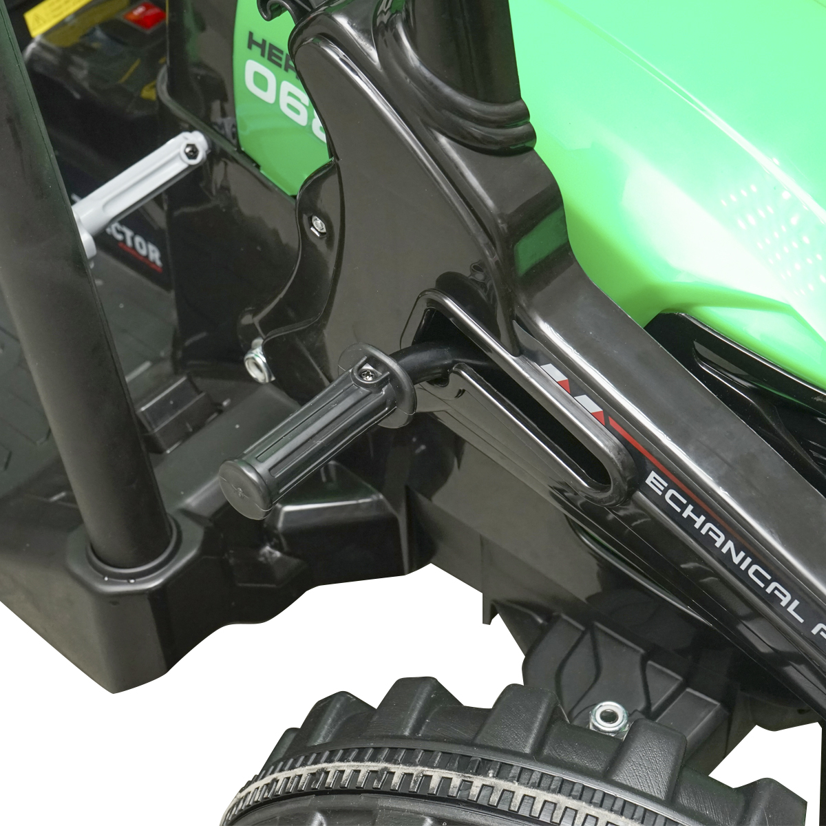 Tractor cu remorca electric pentru copii cu baterie 12V/10Ah si telecomanda JS3158B verde - imagine 12