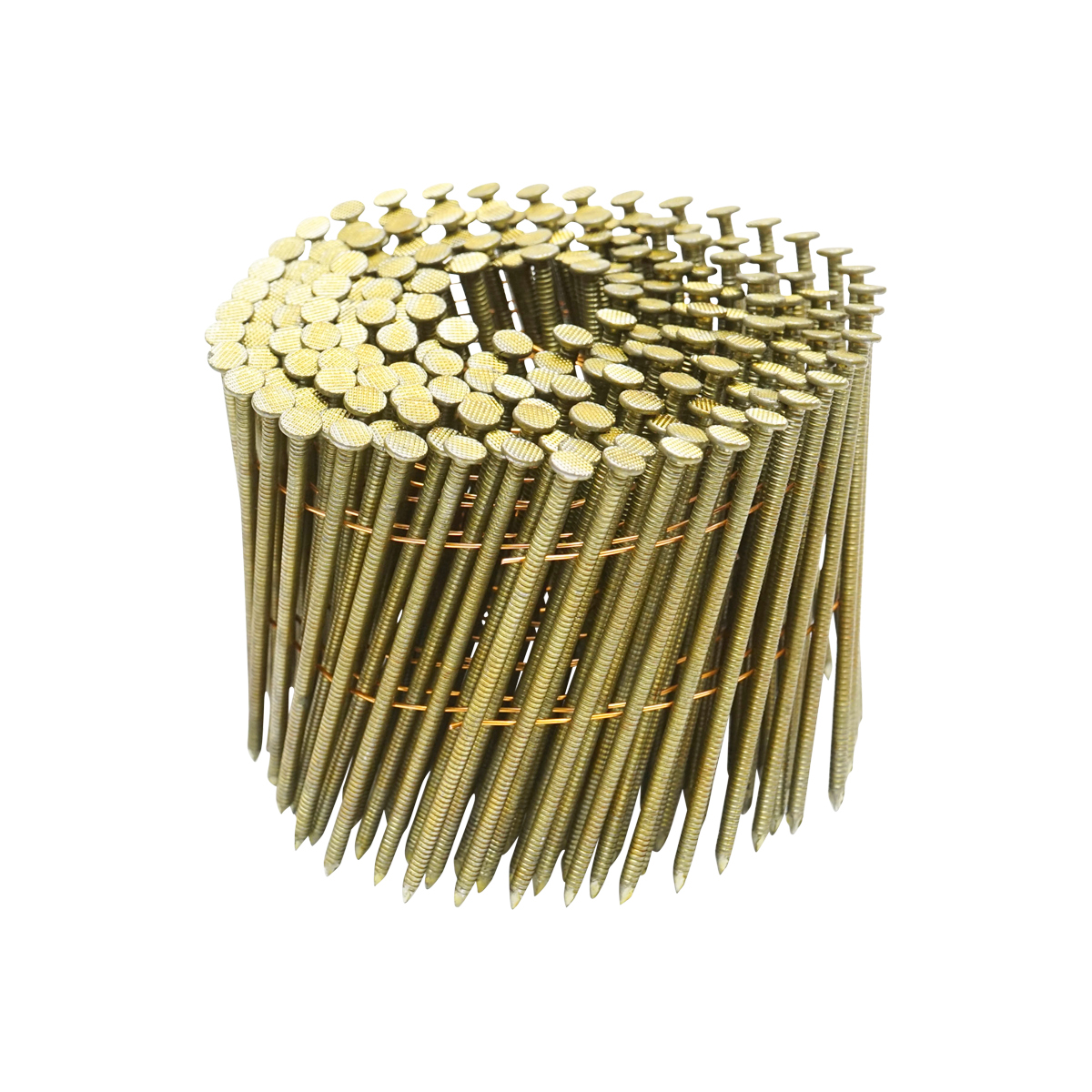 Set 4500 cuie pe tambur/rola, inelate 3.1x90mm, 225buc/rola