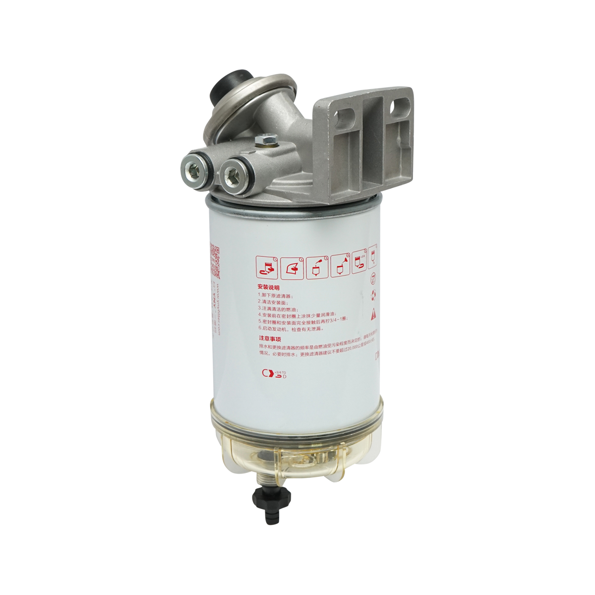 Baterie filtru motorina cu separator apa pentru Isuzu, Iveco, Volvo, Liebherr, King Long cod OEM 10044302, 10326 961 - imagine 2