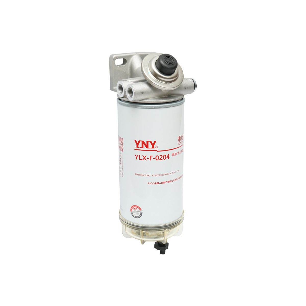 Baterie filtru motorina cu separator apa pentru Iveco, Caterpillar, Deutz, Fiat, Ford, MAN, Volvo, Mercedes-Benz, cod OEM 129-0372, 012924O4, 504166113, A0004771702,  R120P