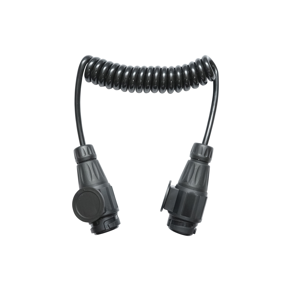 Cablu spiralat remorca 2.2m cu 2 fise tata 13 pini, 8 fire Breckner Germany - imagine 2