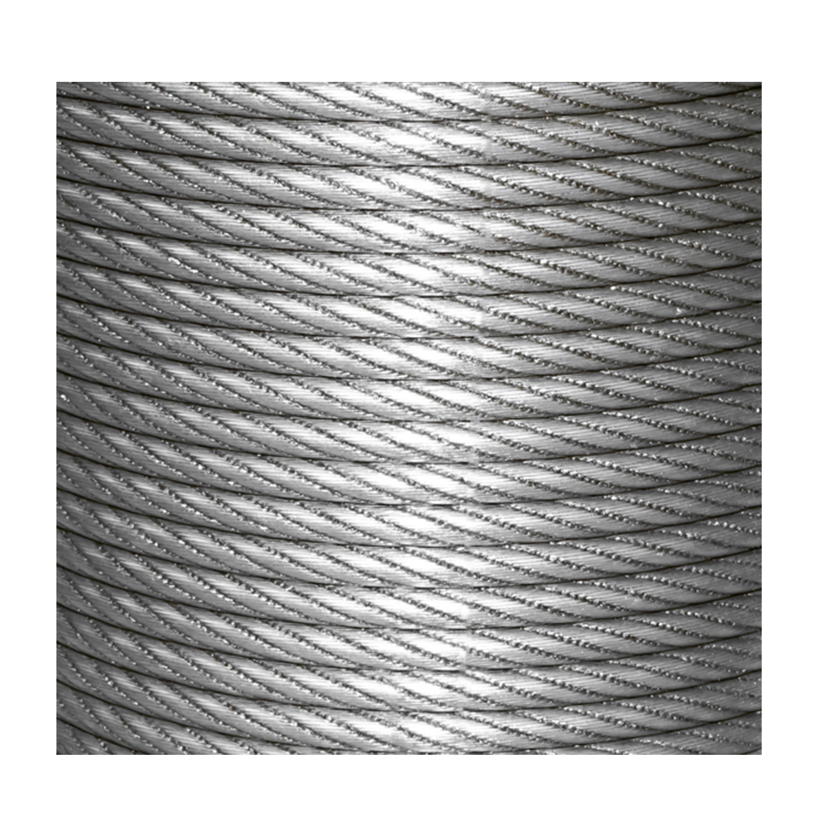 Cablu troliu otel 6x25 Ø 10mm cu inima metalica batuta 60m/rola - imagine 2