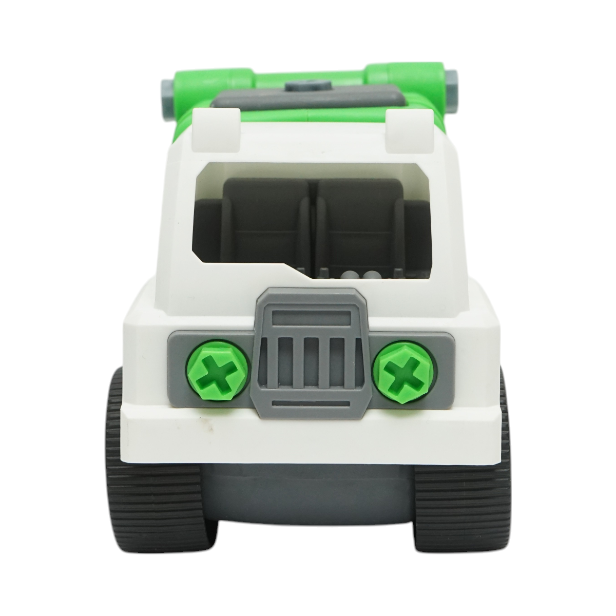 Jucarie tip Montessori, Masina de gunoi verde pentru copii +3 ani - imagine 5