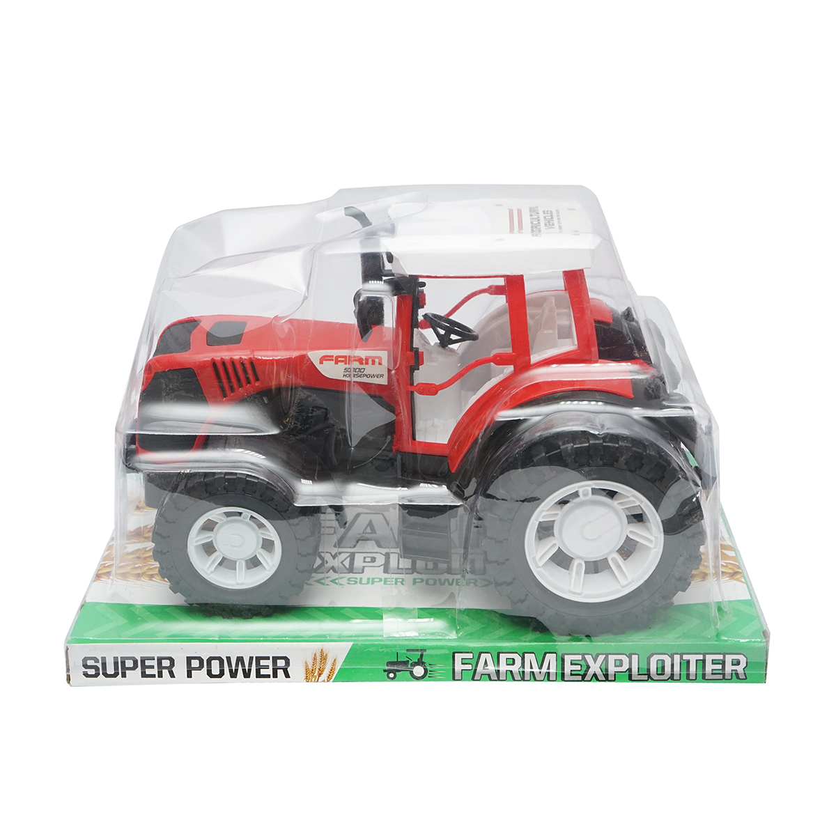 Tractor rosu, 300x200x190mm jucarie copii +3 ani - imagine 2