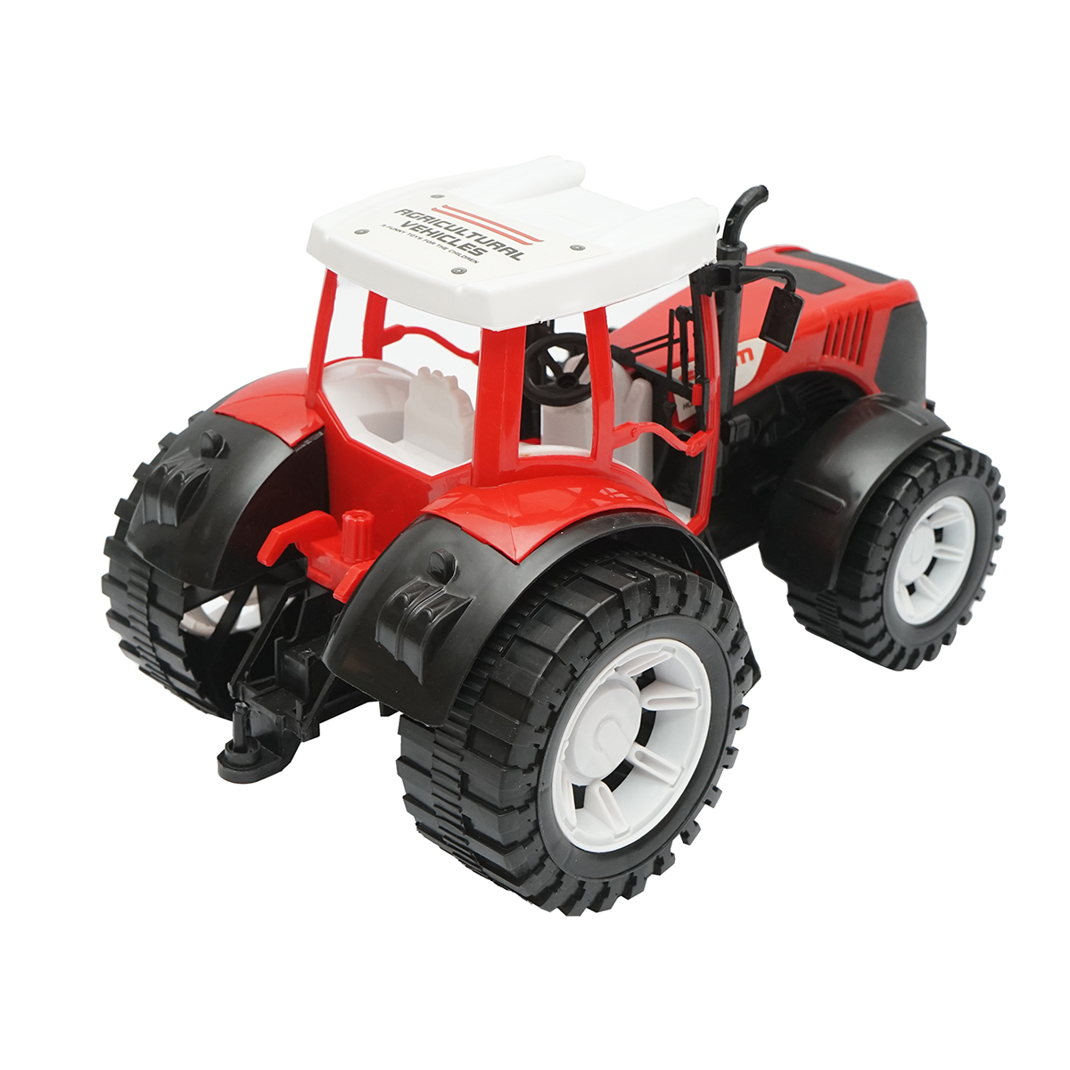 Tractor rosu, 300x200x190mm jucarie copii +3 ani - imagine 3