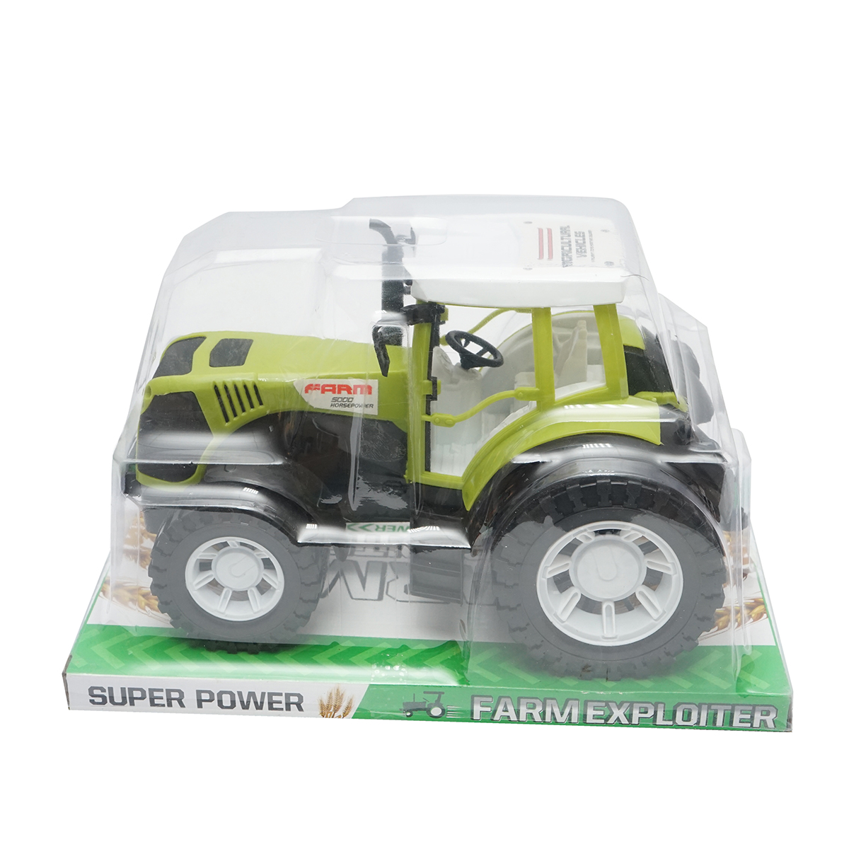 Tractor verde, 300x200x190mm jucarie copii +3 ani - imagine 3