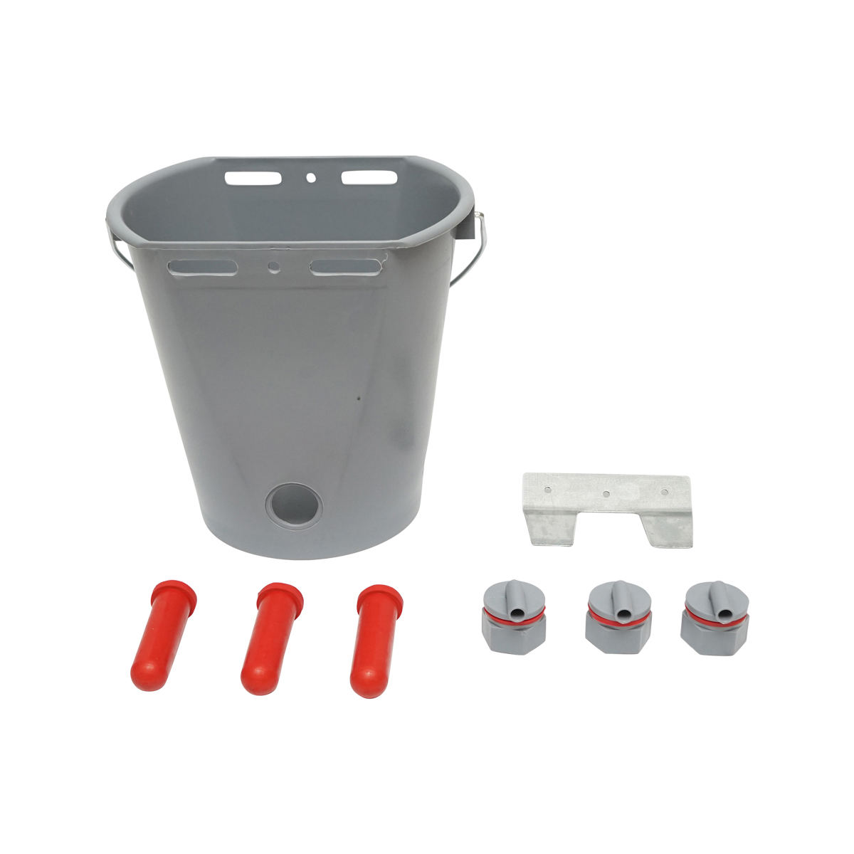 Galeata 8L cu 3 suzeta pentru alaptat vitei - adapatoare - imagine 4