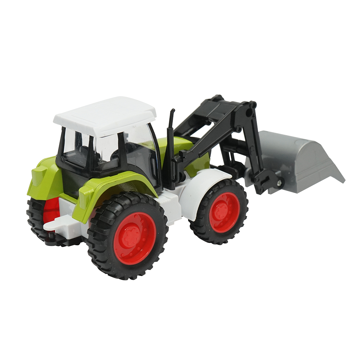 Tractor verde, 175x65x80mm jucarie copii +3 ani - imagine 3