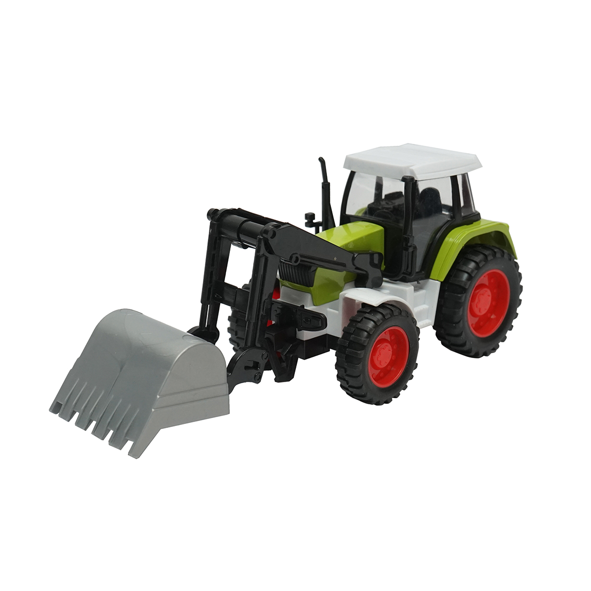 Tractor verde, 175x65x80mm jucarie copii +3 ani - imagine 4