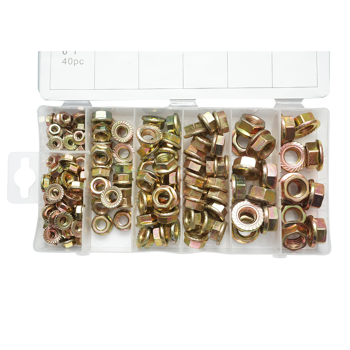 Trusa piulite cu flansa autoblocabila 140 piese - imagine 4