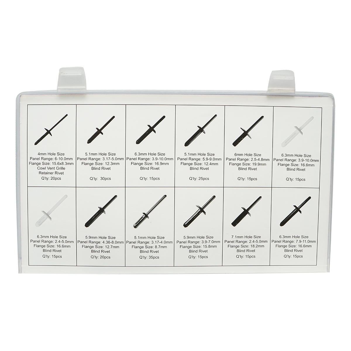 Trusa 235 nituri plastic Breckner Germany - imagine 2