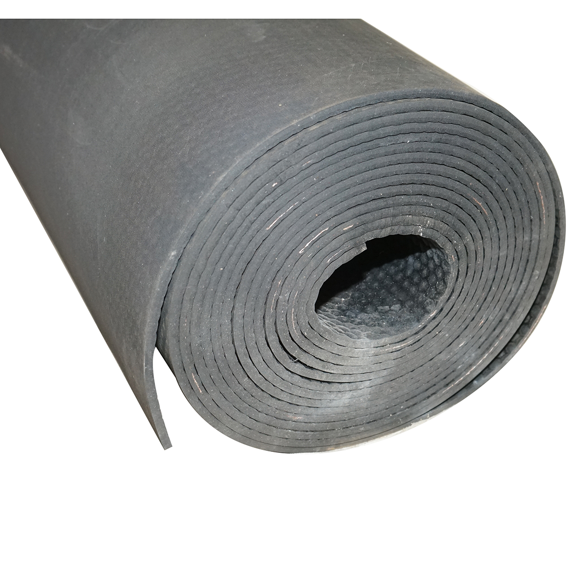 Covor cauciuc SBR+NR 8x1200x10000mm cu insertie textila si cu striatie  G=8mm l=1,2m L=10m - imagine 4