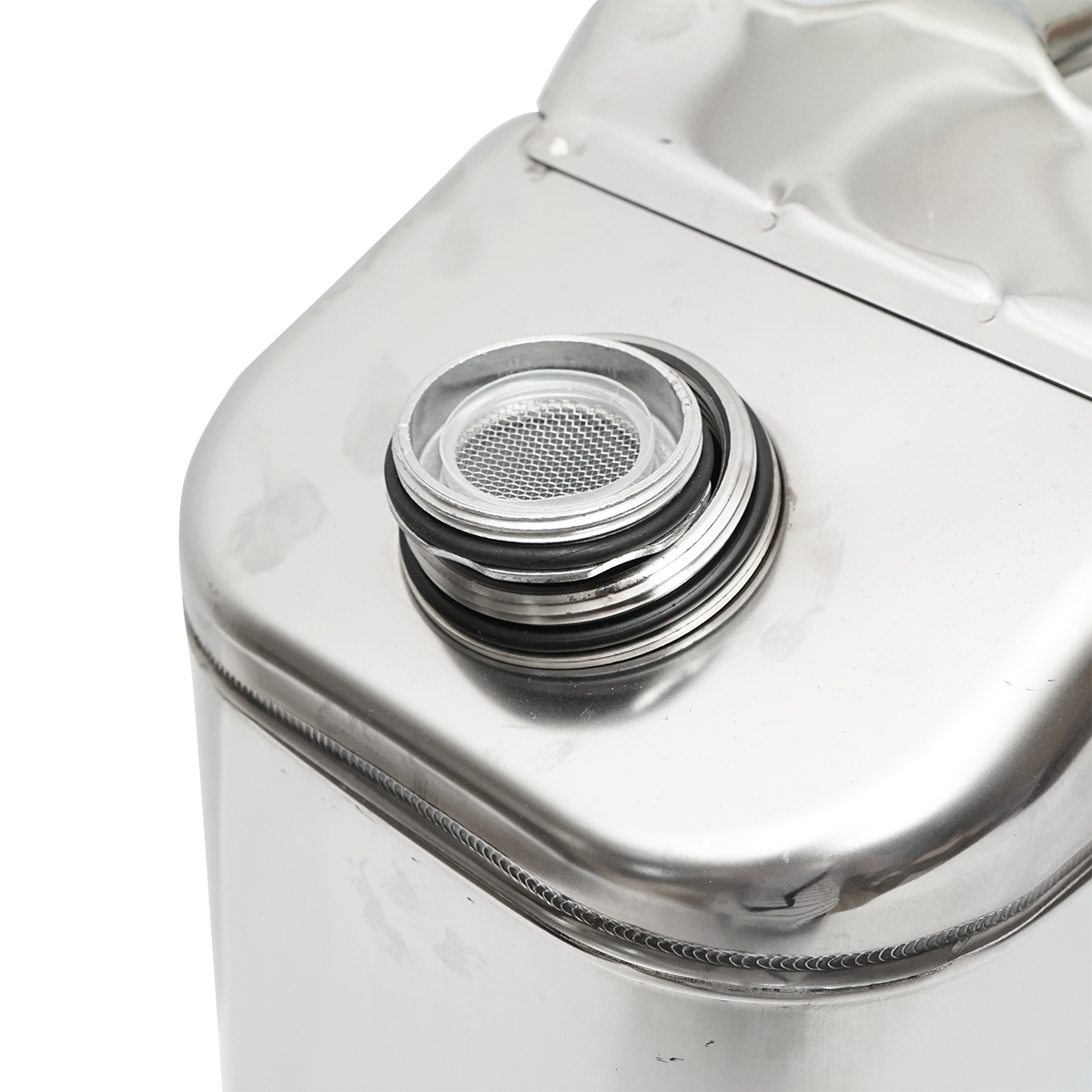 Canistra otel inoxidabil 20L cu furtun flexibil si dop insurubabil - imagine 4