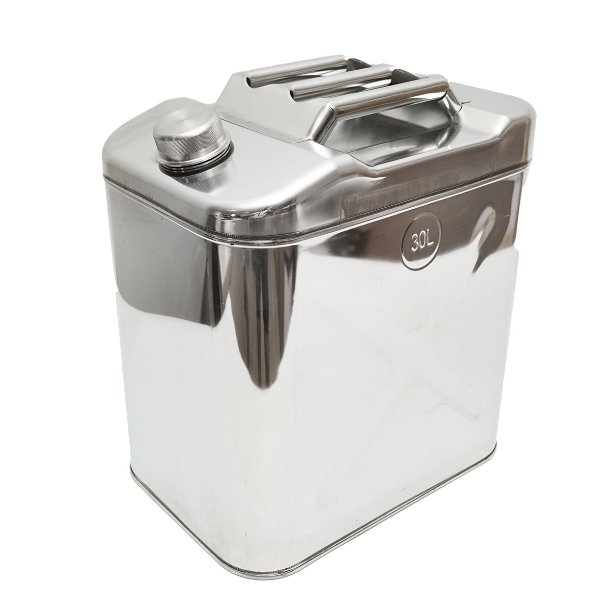 Canistra otel inoxidabil 30L cu furtun flexibil si dop insurubabil - imagine 3