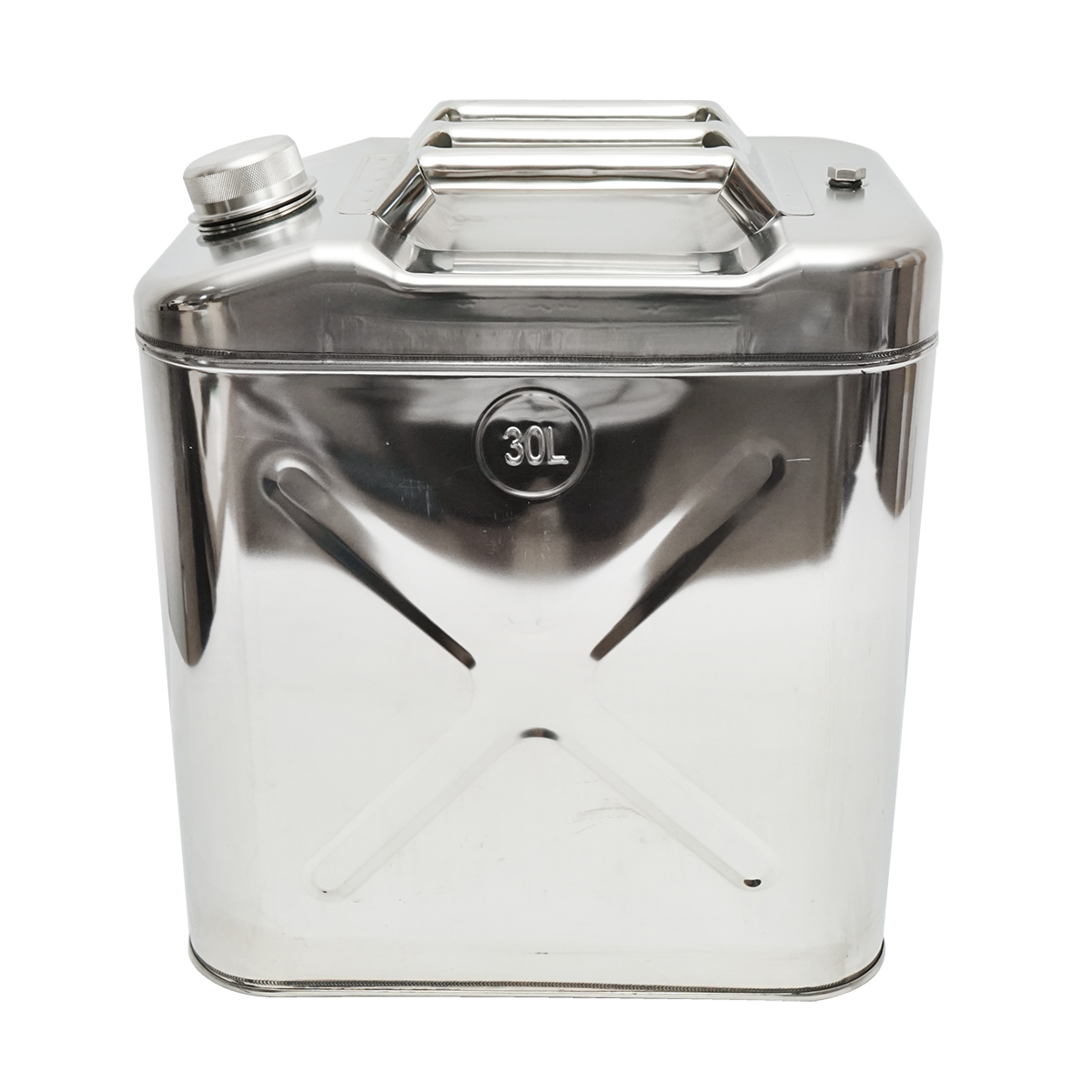 Canistra otel inoxidabil 30L cu furtun flexibil si dop insurubabil - imagine 2