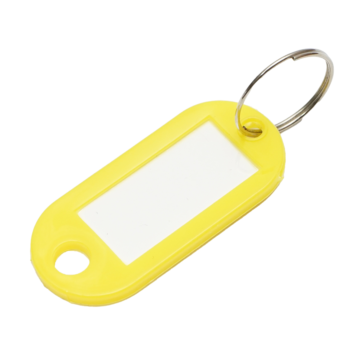 Breloc chei galben cu eticheta