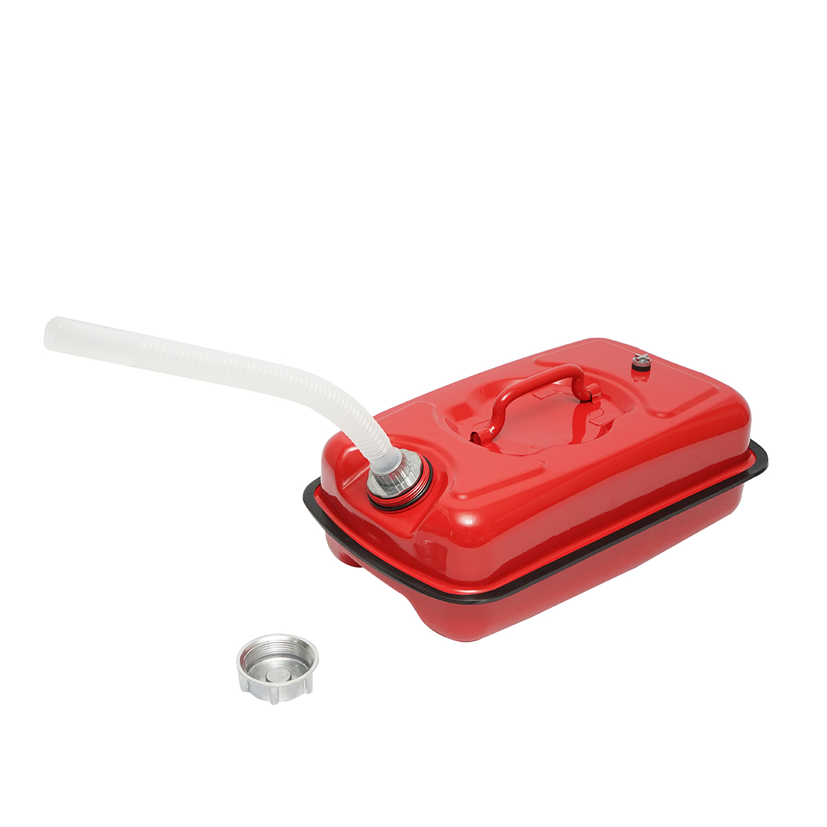 Canistra metal orizontala 5L cu furtun flexibil si dop insurubabil