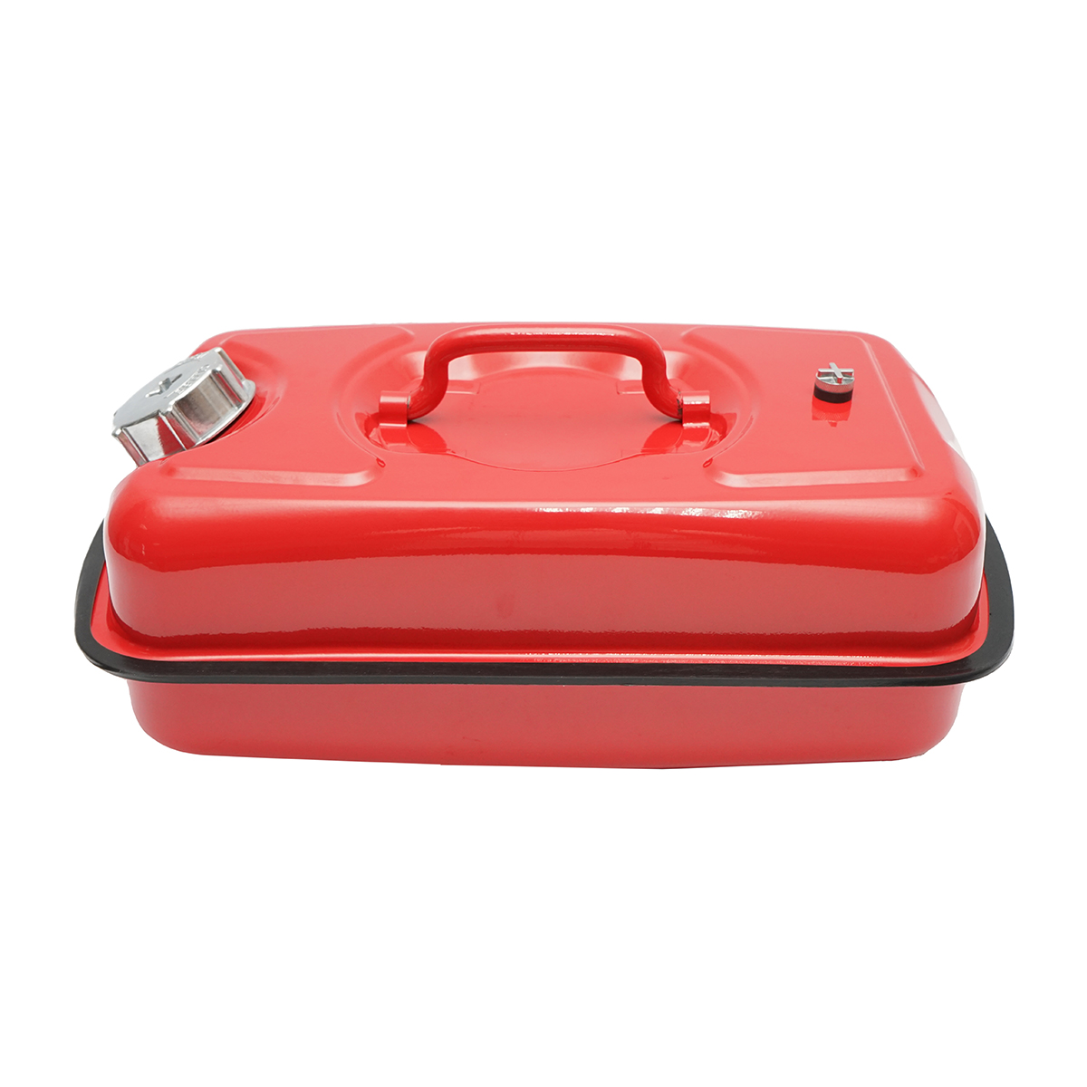 Canistra metal orizontala 5L cu furtun flexibil si dop insurubabil - imagine 3