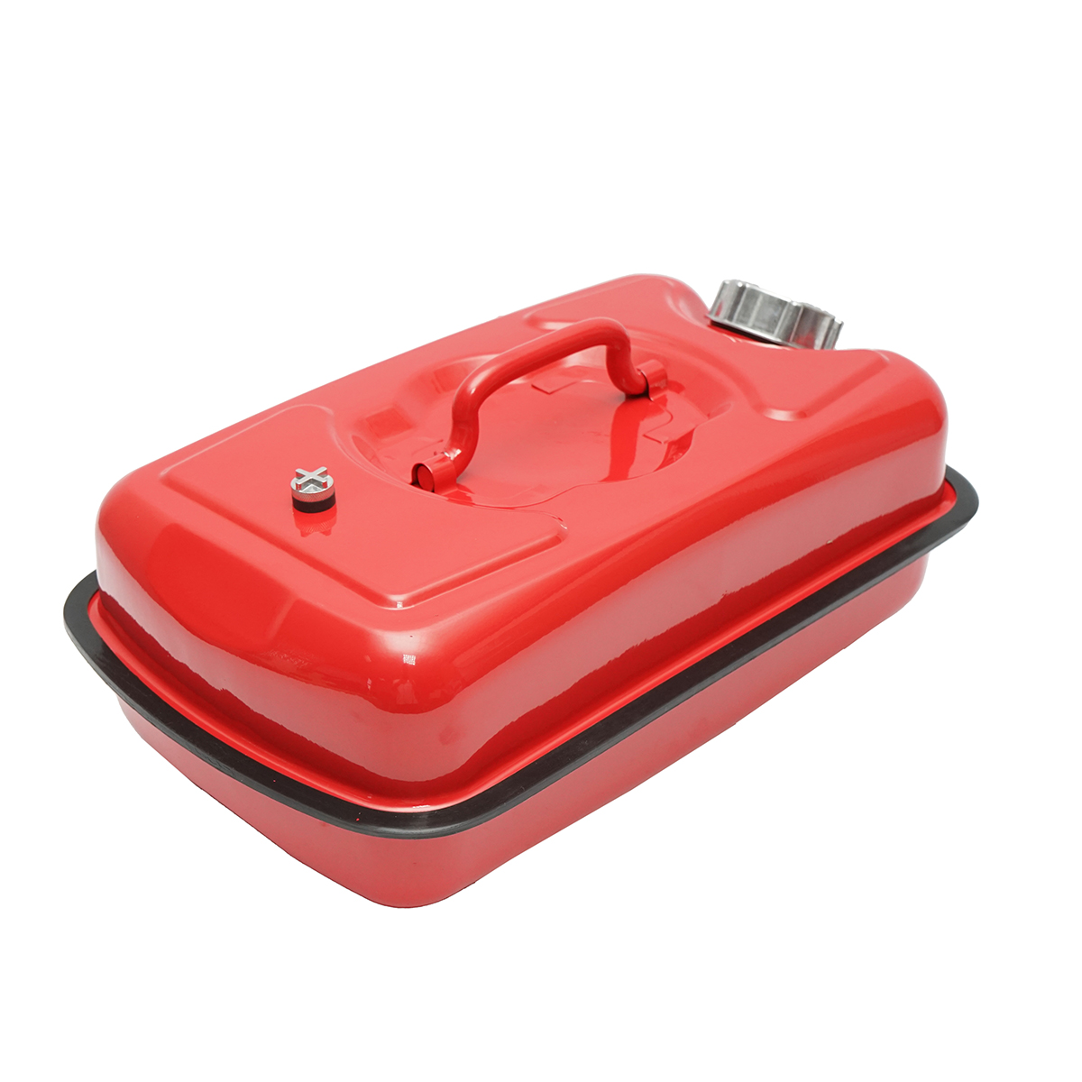 Canistra metal orizontala 5L cu furtun flexibil si dop insurubabil - imagine 4