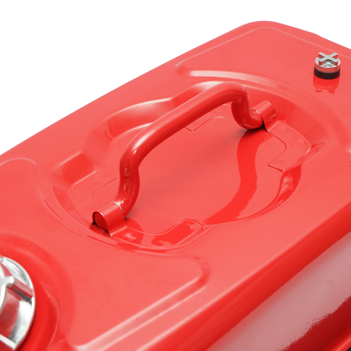 Canistra metal orizontala 10L cu furtun flexibil si dop insurubabil - imagine 4