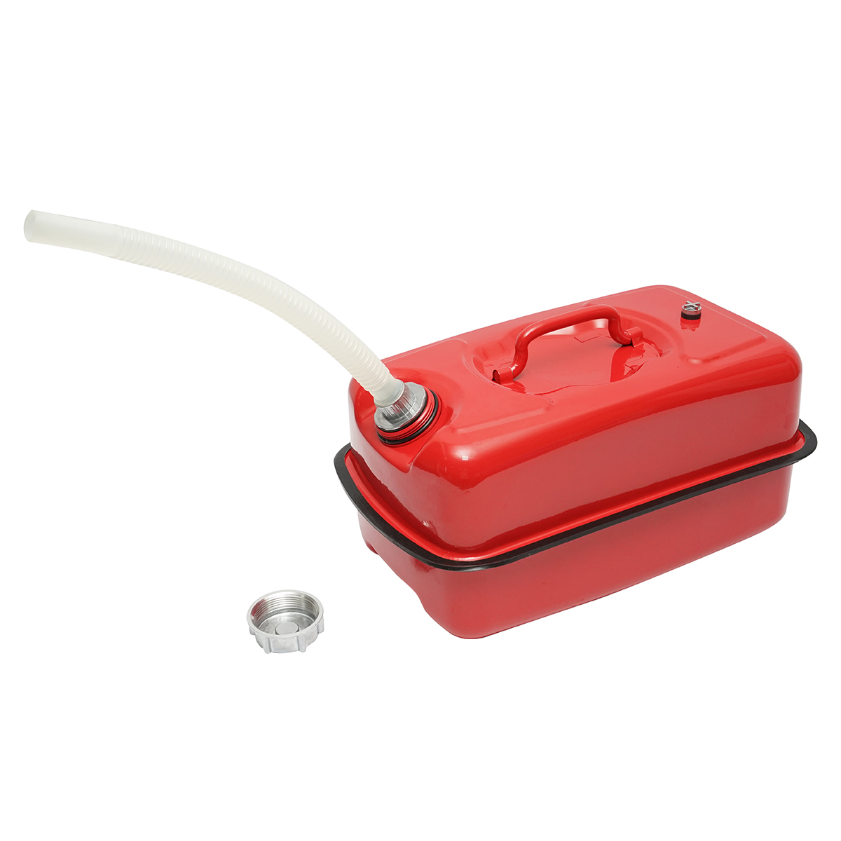 Canistra metal orizontala 10L cu furtun flexibil si dop insurubabil