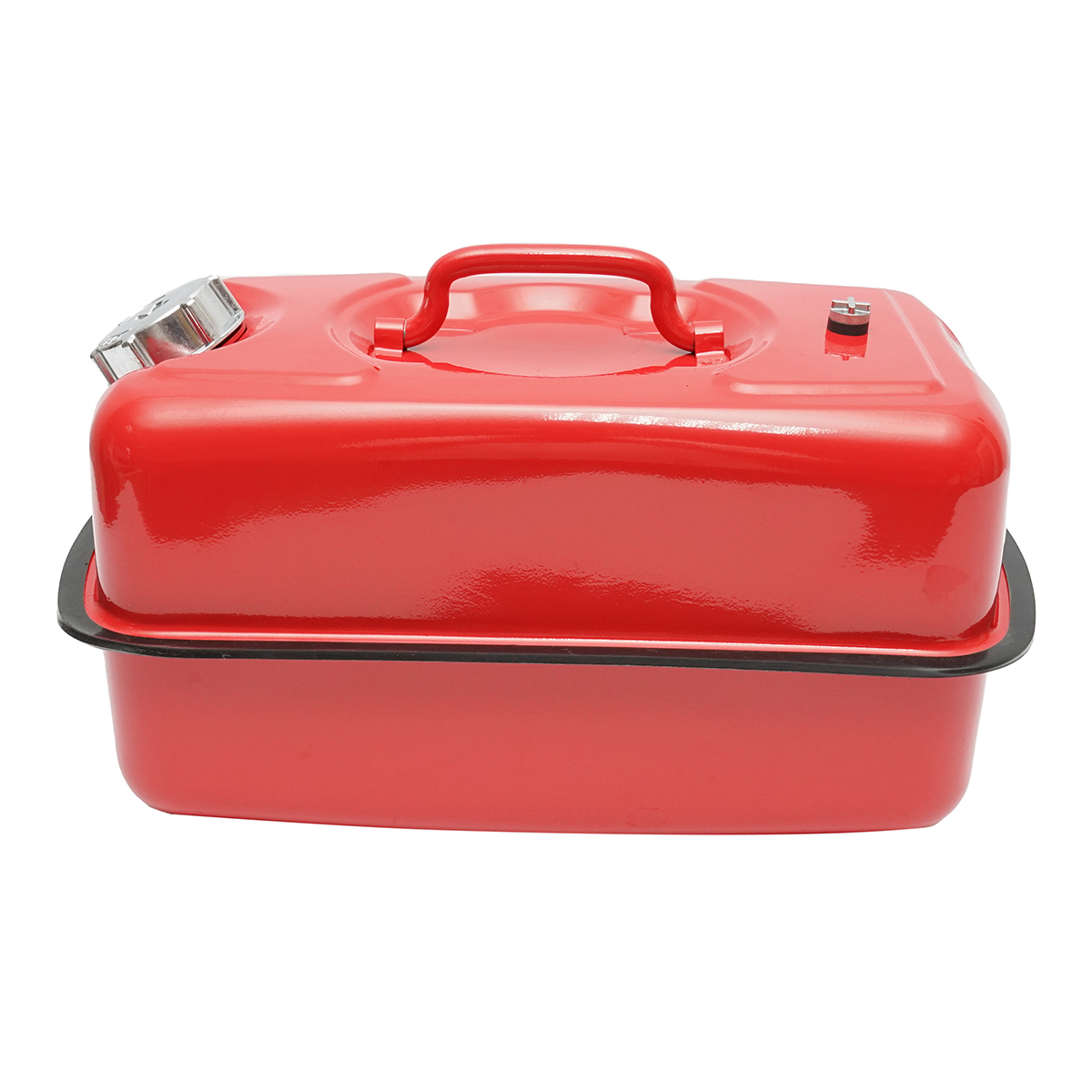 Canistra metal orizontala 10L cu furtun flexibil si dop insurubabil - imagine 3