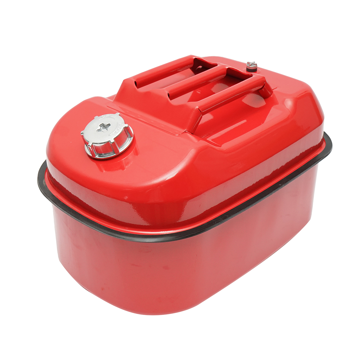 Canistra metal orizontala 20L cu furtun flexibil si dop insurubabil - imagine 2