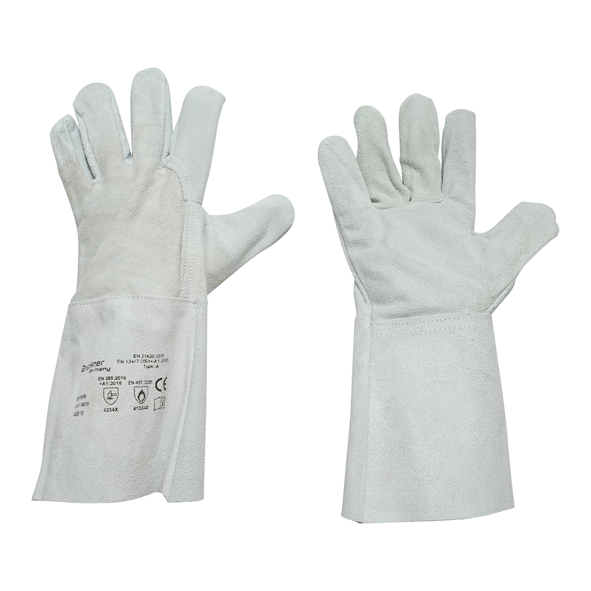 Manusi de sudura din piele de bovina, manseta protectie 15cm, lungime 35cm marimea 10 Breckner Germany