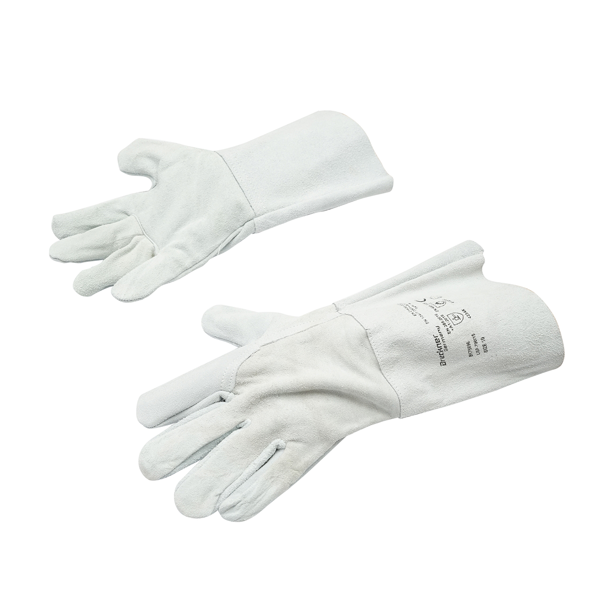 Manusi de sudura din piele de bovina, manseta protectie 15cm, lungime 35cm marimea 10 Breckner Germany - imagine 2